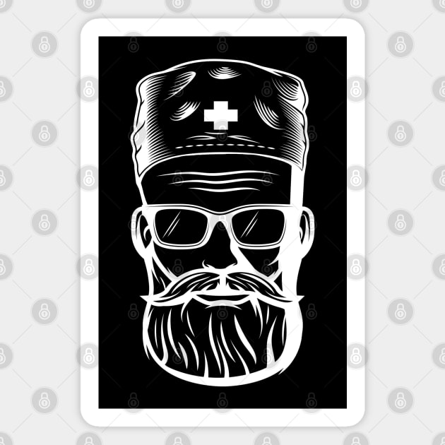 the best nurses have beards Magnet by Tshirtiz